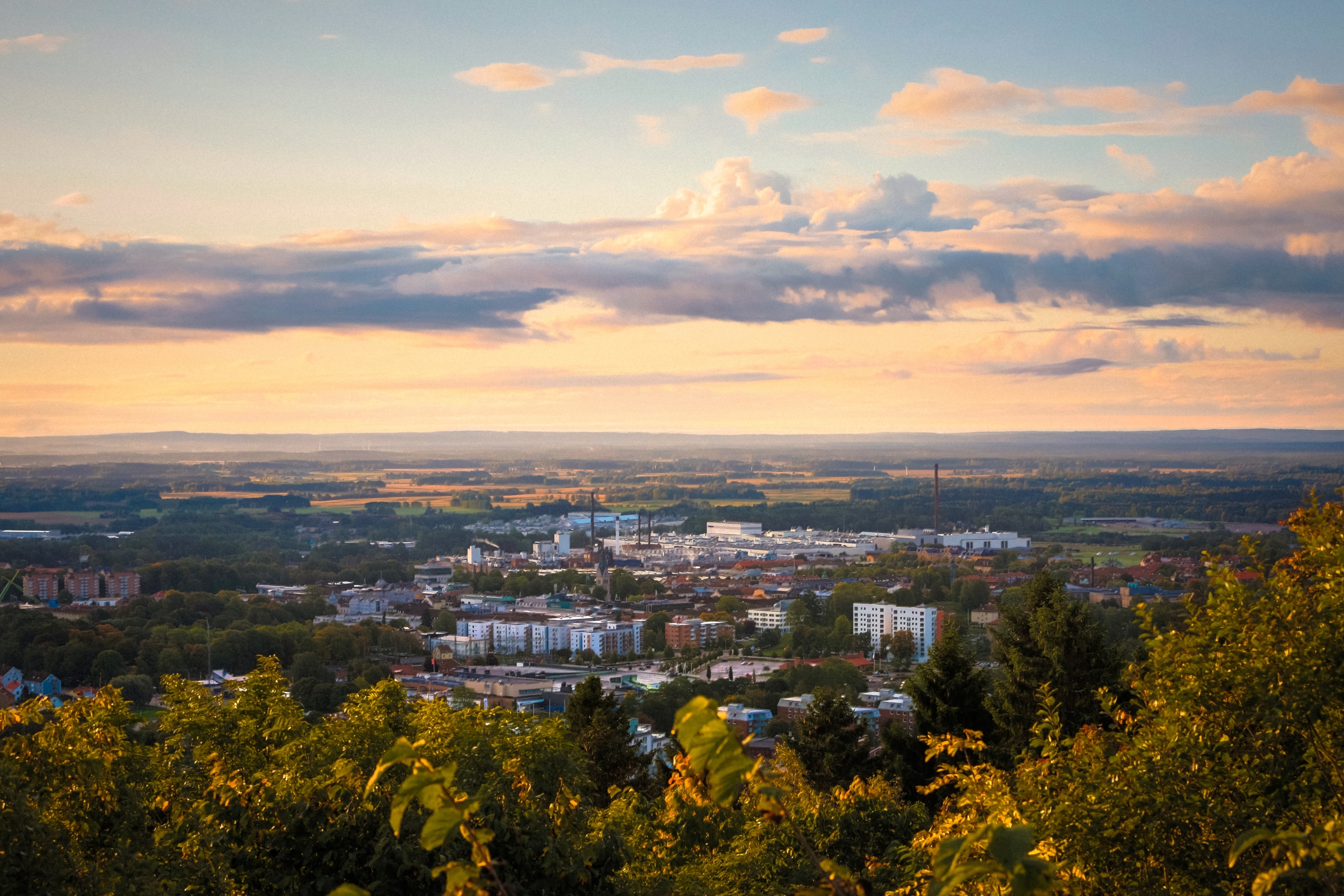 Vy över Skövde. Foto: Mårten Bergkvist 