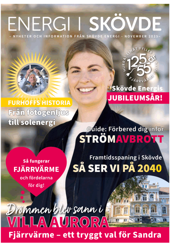 Kundtidning, Energi i Skövde 2025 Omslag